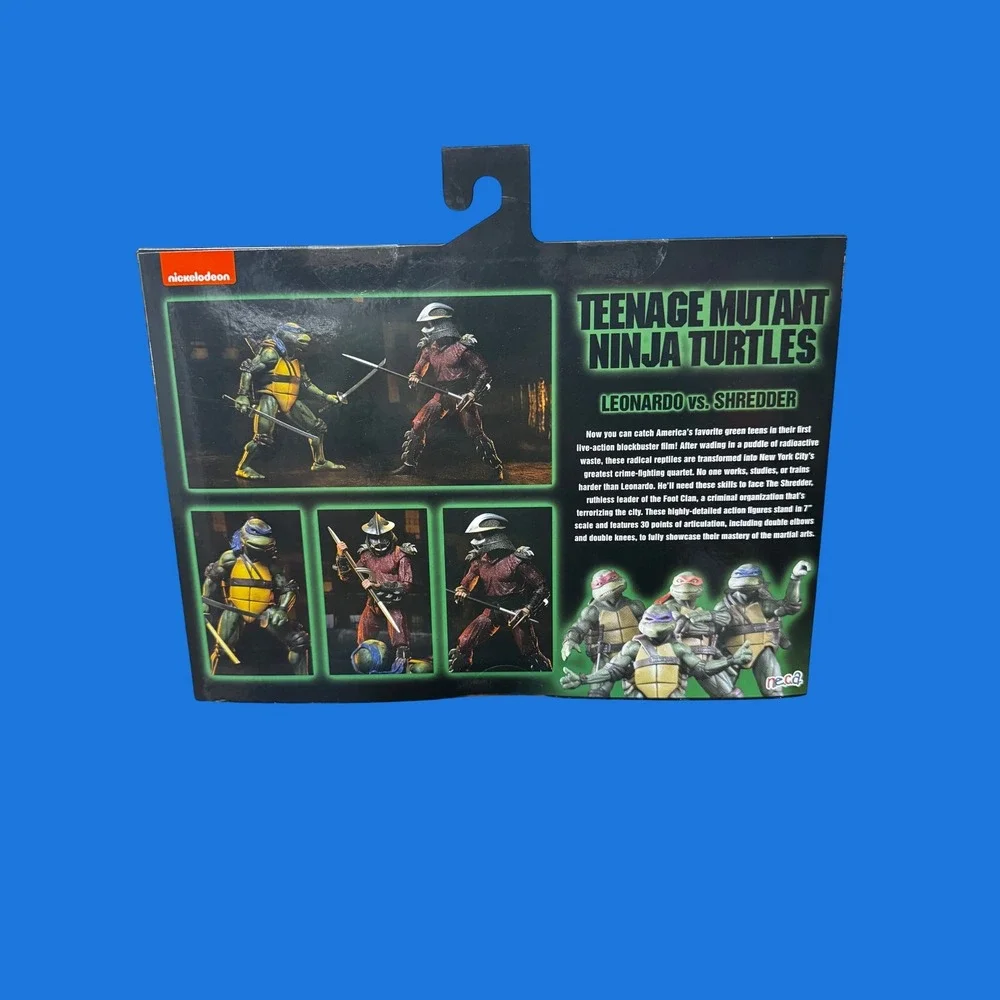 NECA TMNT Leonardo vs Shredder 1990 Movie 7